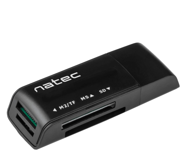 Natec CZYTNIK KART MINI ANT 3 SDHC MMC M2 MICRO SD USB 2.0 - 1470219 - zdjęcie